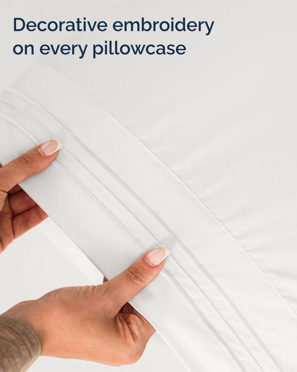 Skiennix Full XL Bed Sheet Set - Soft, Breathable & Cooling 4-Piece Luxury Bedding - Antique White