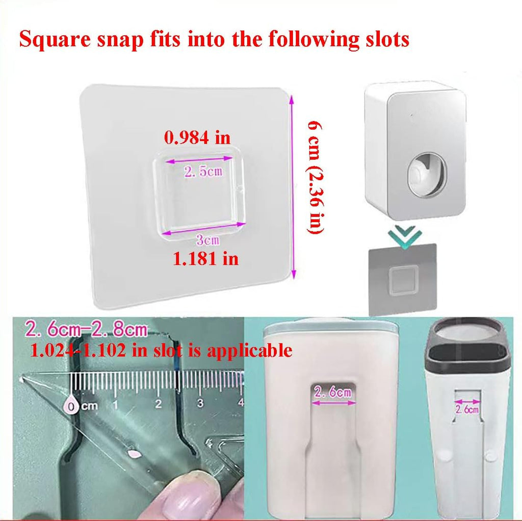 Skiennix 12 PCS Wall Mounted Adhesive Hooks - Nail-Free Sticky Pads for Kitchen & Bathroom Organization