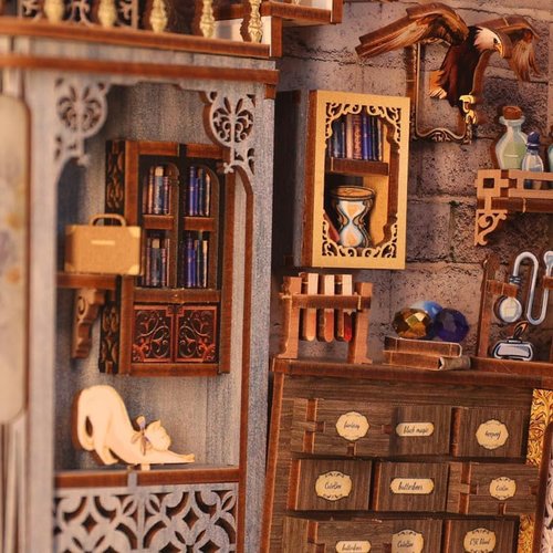 Hands Craft Miniature Kit - Nebula Common Room | Magical Astronomer Escape | Vintage Design for Fantasy Lovers