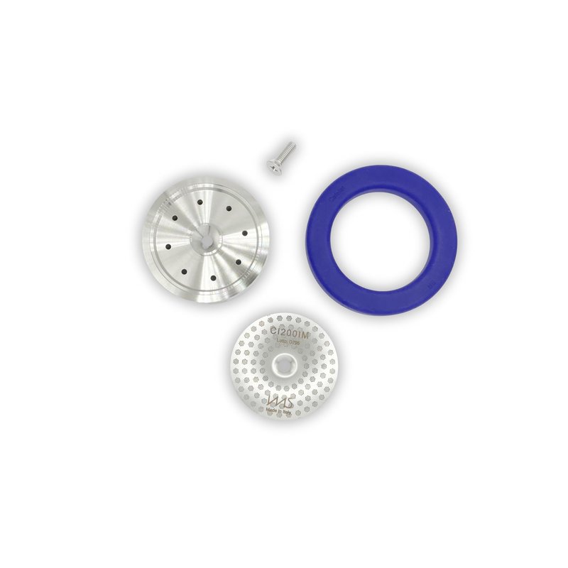 Stainless Steel Precision Kit Compatible with Dual Boiler Breville, Sage. IMS Precision Screen, Shower Holder, Silicone Gasket. Fits Oracle, Oracle Touch, Dual Boiler. Doesn't fit JET or 54mm models