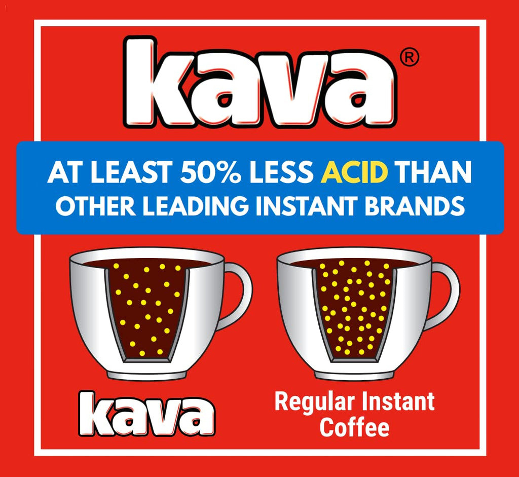 Kava Acid Neutralized Instant Coffee, 4 Ounce (Pack of 6)