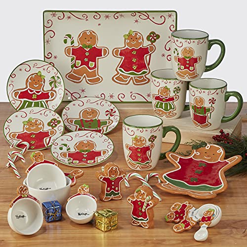Certified International Holiday Magic Gingerbread 3D Cookie Jar - 72 oz.