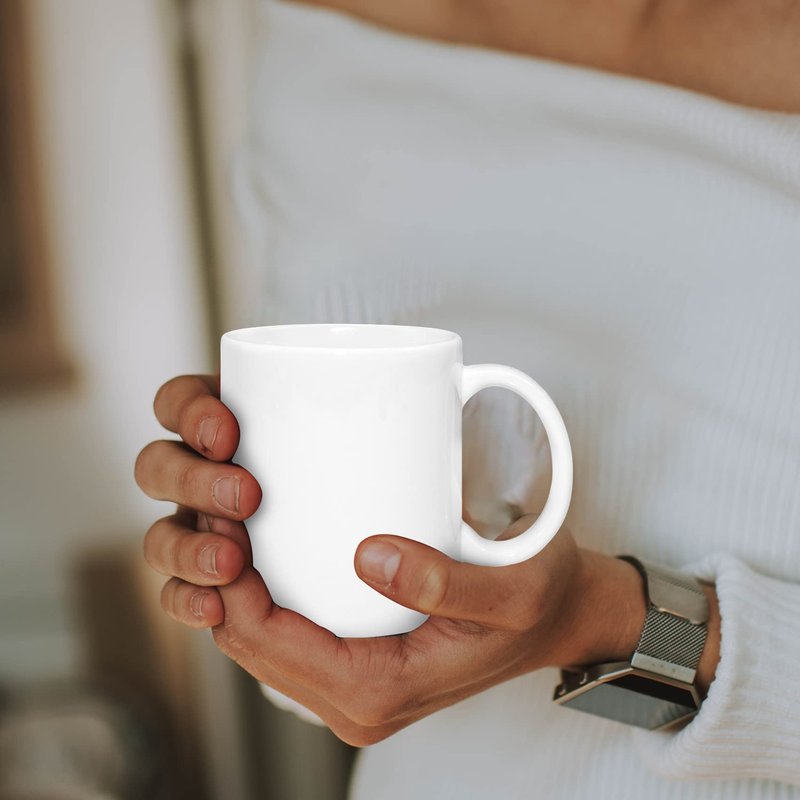 MR.R Set of 36 Sublimation Blanks Dishwasher White Ceramic Coffee Mugs 11oz Blank Ceramic Classic Drinking Cup Mug For Milk Tea Cola Water