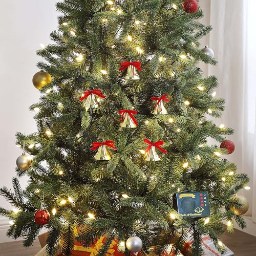 Mr. Christmas Musical Bells of Christmas with LED Lights, 15 Carols, Battery Operated