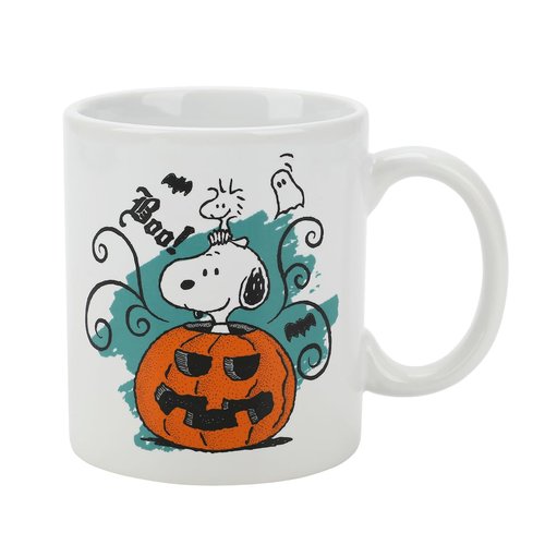 Bioworld Peanuts Trick Or Treat Snoopy 16 Oz. Ceramic Mug