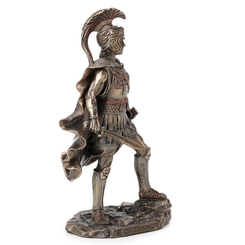 Veronese Design 9.75 Inch Alexander The Great Greek Roman Warrior Historical Antique Bronze Finish Statue Figurine Sculpture
