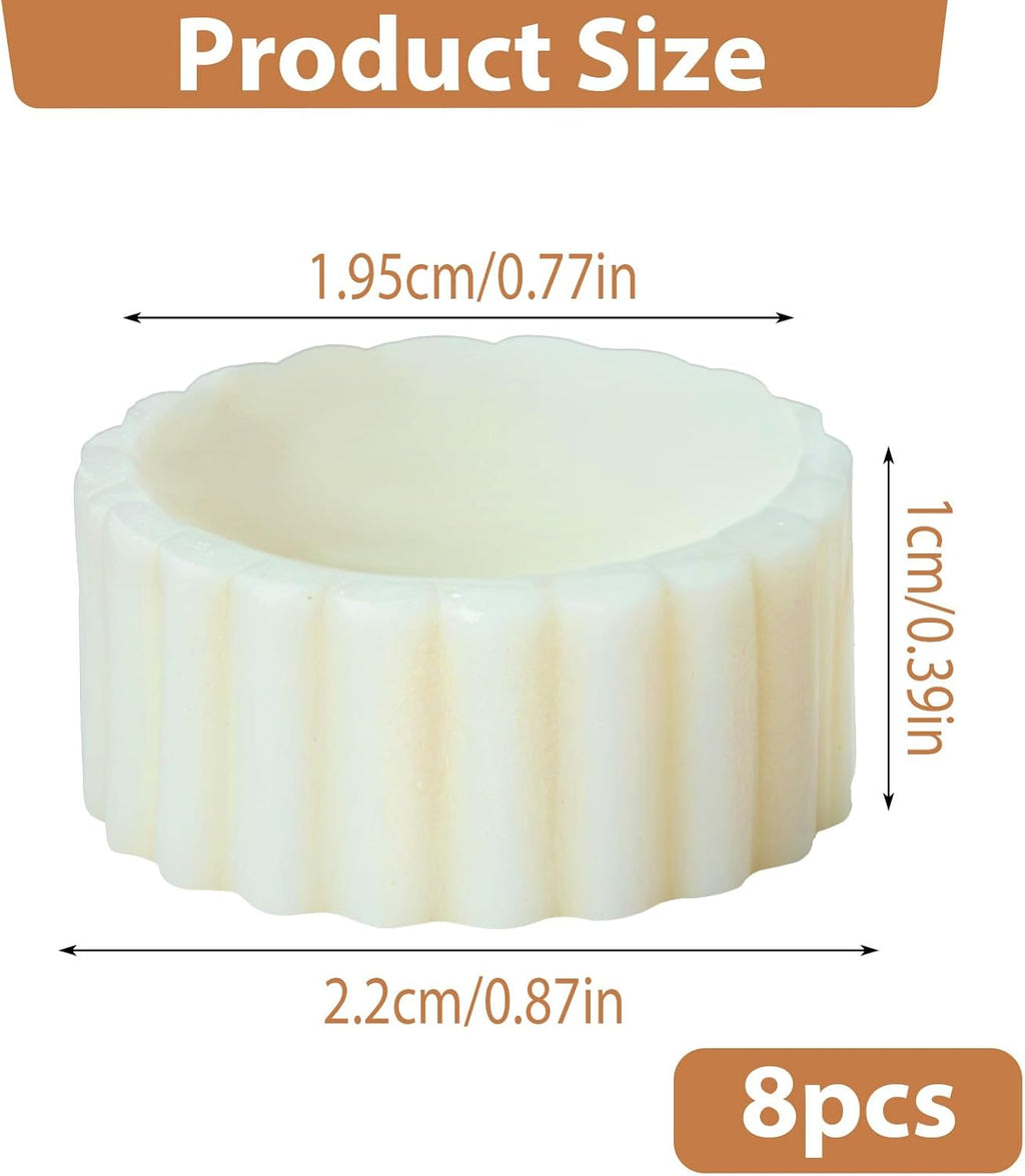 Skiennix Silicone Taper Candle Hugger Grips - 8PCS Candle Holders for Weddings & Home Decor