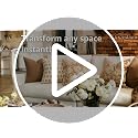 Vintage Floral Pillow Covers 18x18 Set of 2, Farmhouse Botanical Cushion Cases