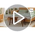 39.4-Inch Bamboo Dining Bench, Farmhouse Entryway Bench for Home