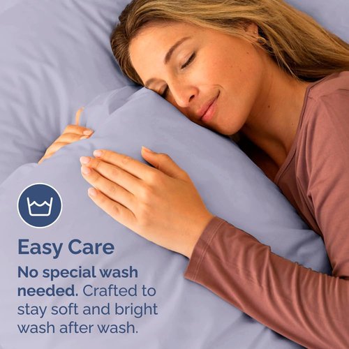 King Standard Pillow Cases by King - Ultra-Soft Hotel Quality Covers | Fade-Free & Wrinkle Resistant - Light Lavender, Set of 2