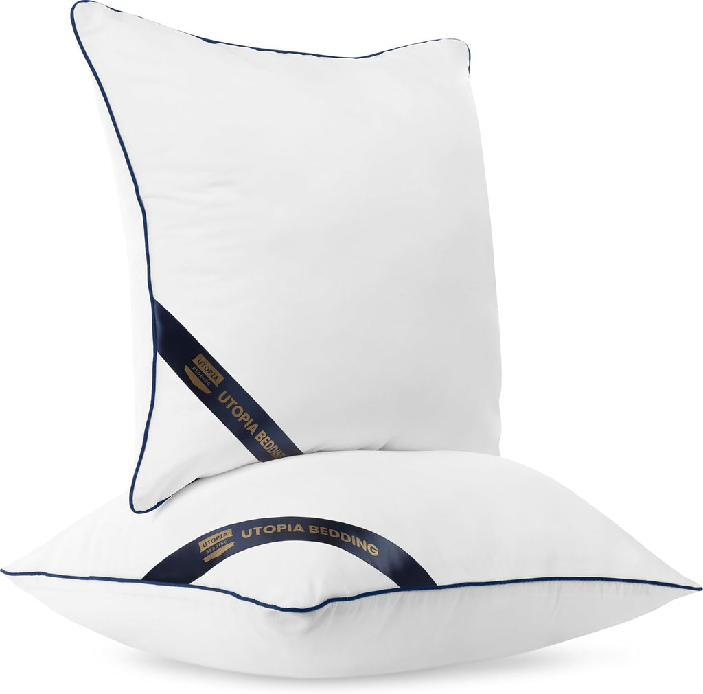 Utopia Bedding Throw Pillow Inserts - Decorative 26 x 26 Inch White Pillows for Sofa & Bed | Pack of 2