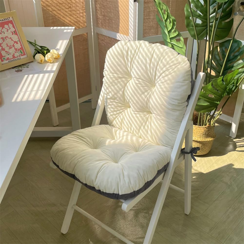 LYFJMUS 17x17 inch Office Chair Cushion with Back Support Desk Chair Cushions for Office Dining Game Outdoor Rocking Chair