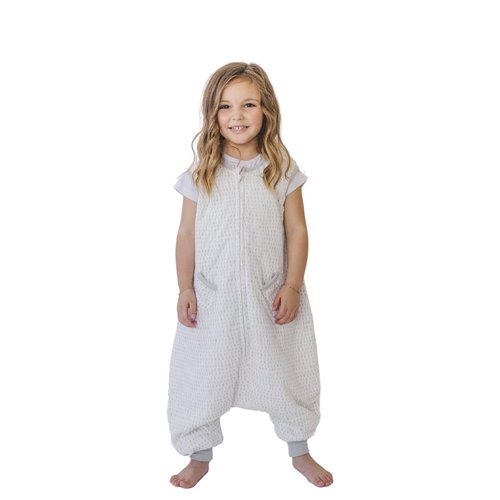Tealbee Dreamsuit Toddler Sleep Sack with Feet – Walker Sleep Bag with Legs, Rayon made from Bamboo, Summer 0.8 TOG, 2-Way Zipper, 3T-4T - Dash