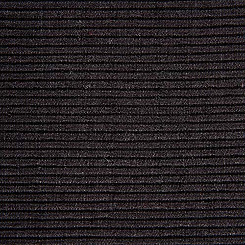 DII Black 13x72 Inch Ribbed Cotton Table Runner for Dining Tables