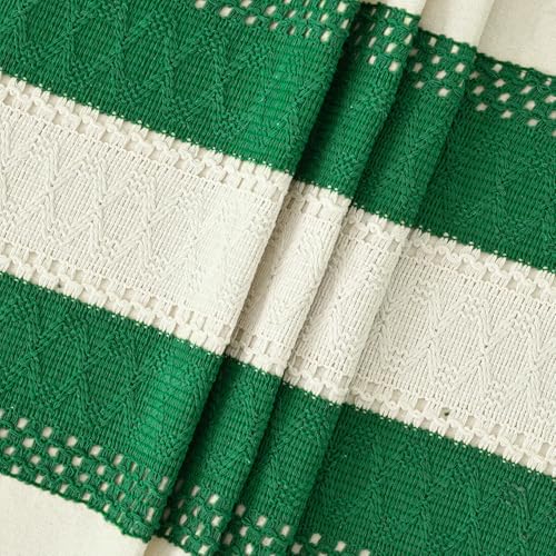 Horaldaily Dark Green Heavy Weight Rectangular Table Cloth 60x104 Inches