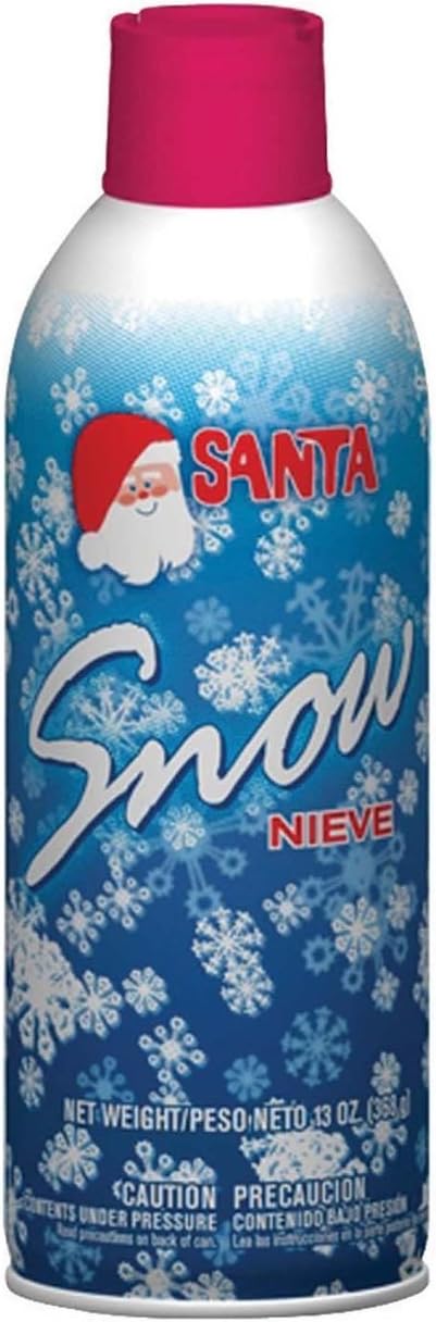 Santa Christmas Spray Snow - White Aluminum Snow Effect for Festive Decor | 1 Each