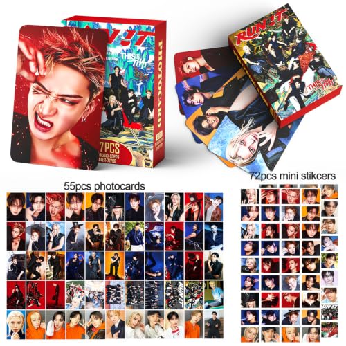 K-Pop Idol Photocard Gift Box Set with Stickers, Lanyard, and Keychain