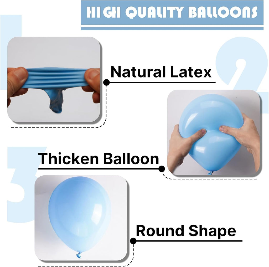 PartyWoo Pastel Rainbow Balloons - 101pcs 12-Inch Latex for Baby Showers, Gender Reveals & Celebrations