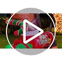 KOOY 5FT Christmas Inflatable Dachshund with Gift Box Outdoor Decor