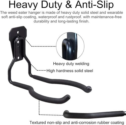 GS Alderaul Garden Power Tool Hanger - String Trimmer Wall Mount & Storage Hook for Garage