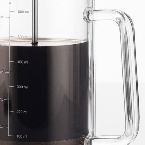 Double Walled French Coffee Maker Heat Resistant Borosilicate Glass Coffee Pot