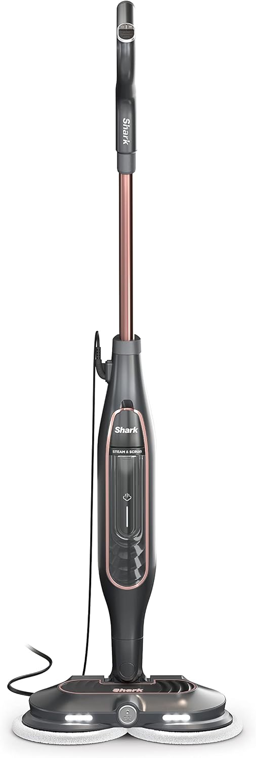 Shark Steam Mop S7201 - Powerful Scrubbing & Sanitizing Cleaner | Gray/Rose Gold Finish
