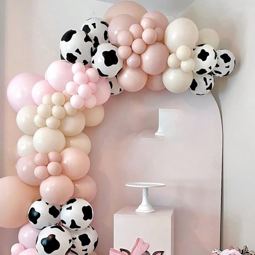Cow Print Balloons - 67pcs 12 Inch Party Balloons for Cowboy Western Baby Showers & Birthdays
