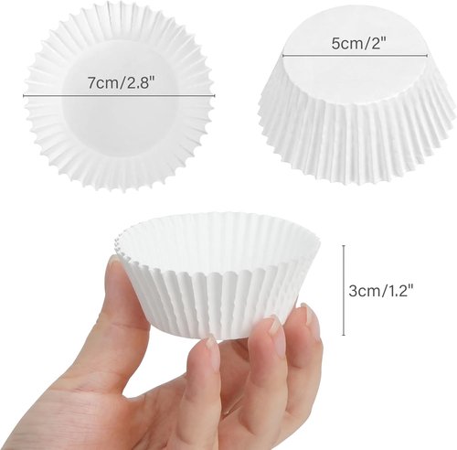 LotFancy Cupcake Liners - 500 Count Greaseproof Muffin Wrappers | Food Grade, No Smell, 2-Inch Width