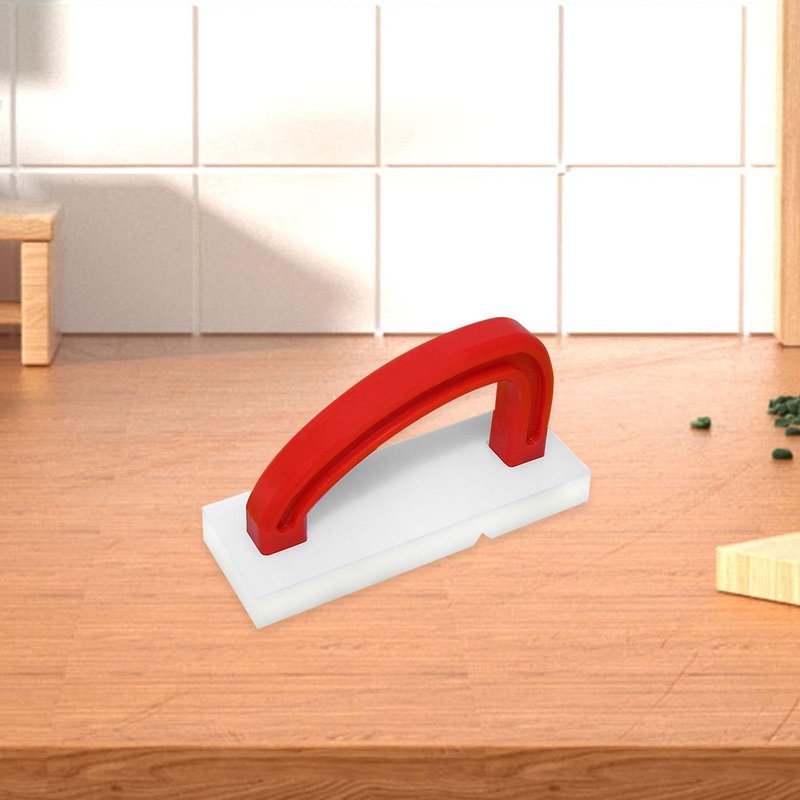 Bothyi Cutting Board Refinisher Chopping Board Planer with Handle Stainless Steel Blade Kitchen Cleaning Tool for Kitchen Restaurant, Red