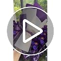 Preserved Purple Rose Bouquet in Vase, Eternal Real Flowers Gift for Her