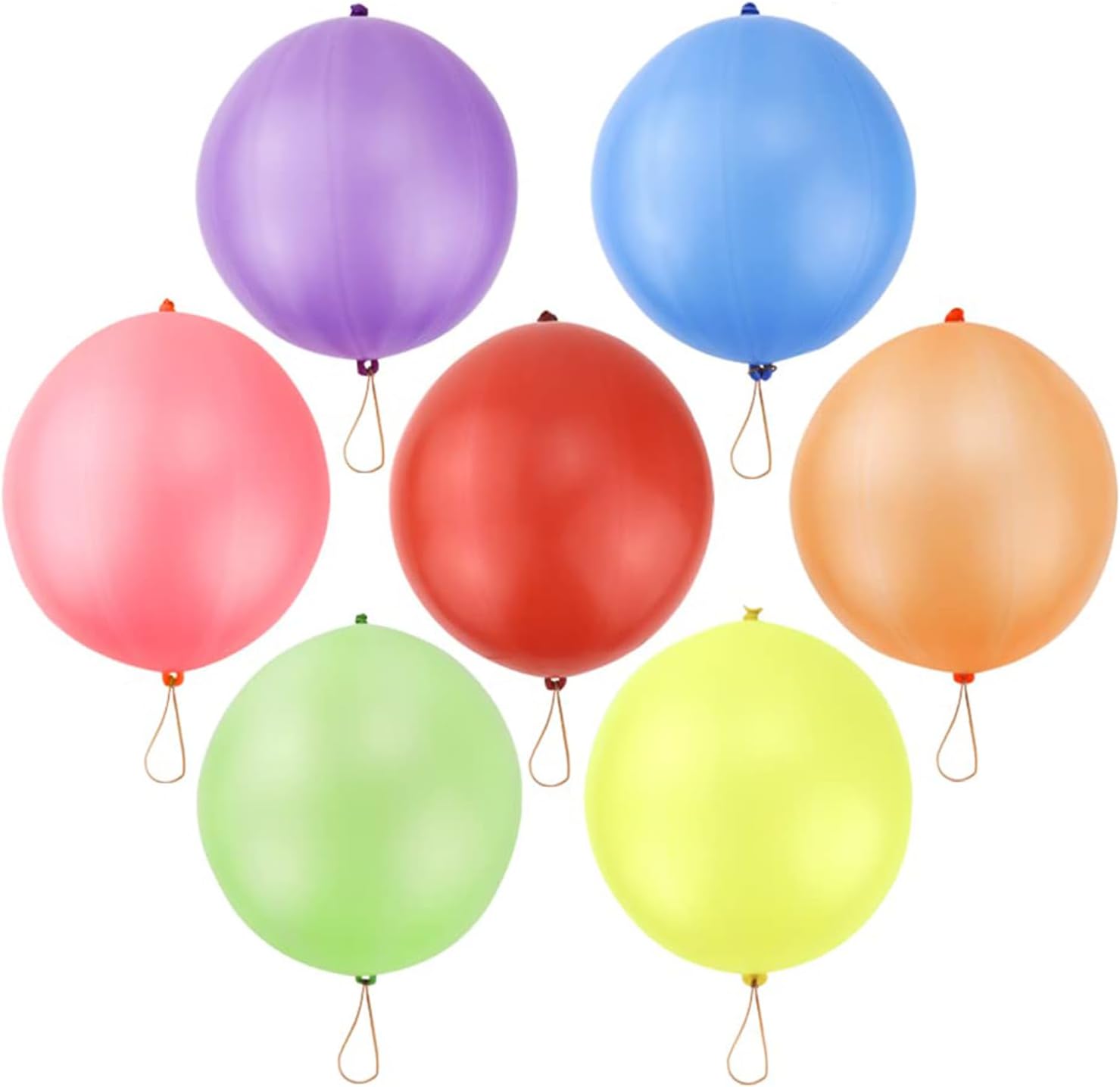 RUBFAC Punch Balloons - 36Pcs Heavy Duty Neon Party Balloons for Kids' Outdoor Fun & Goodie Bags