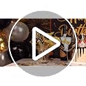 24-Piece Photo Booth Props Set - Black and Gold Party Accessories