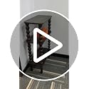 3-Tier Narrow Side Table with Storage Shelf, Rustic Brown End Table