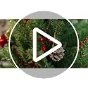 Pre Lit Christmas Garland and Wreath Set - Gold Holiday Decor, Indoor & Outdoor