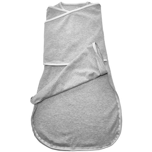 Enrich YLife Baby Swaddle Sack, Adjustable for Startle Reflex, Cotton, 2-Way Zipper for Easy Diaper Changes, Swaddle Bag Swaddle Wrap for Babies 6-12 Months (Grey)