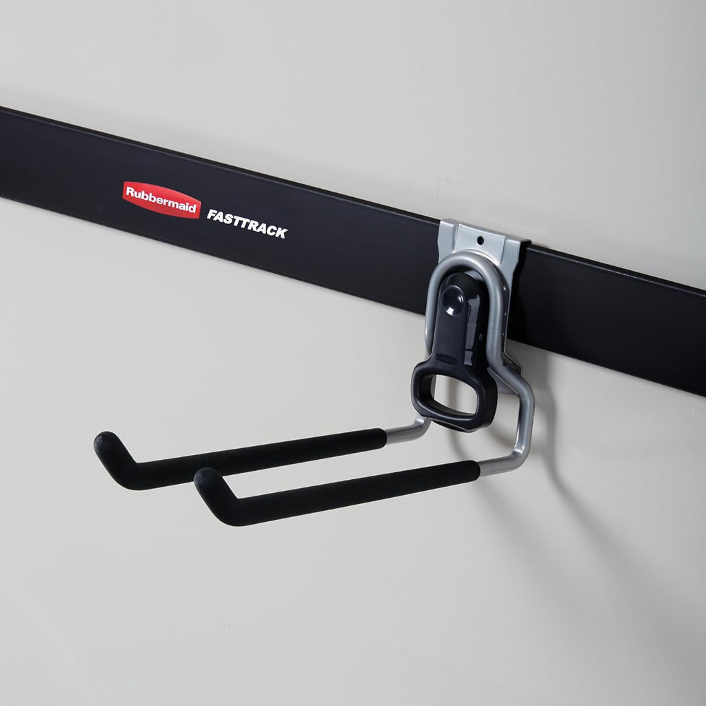Rubbermaid Fast Track Multi Hook | Wall Mounted Garage Storage Solution (2 Pack)