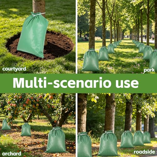 13 Gallon Slow Release Tree Watering Bags for New Trees & Shrubs (4-Pack)
