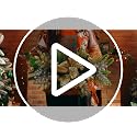 24-Inch Christmas Teardrop Swag with Berries, 4-Pack Artificial Garland