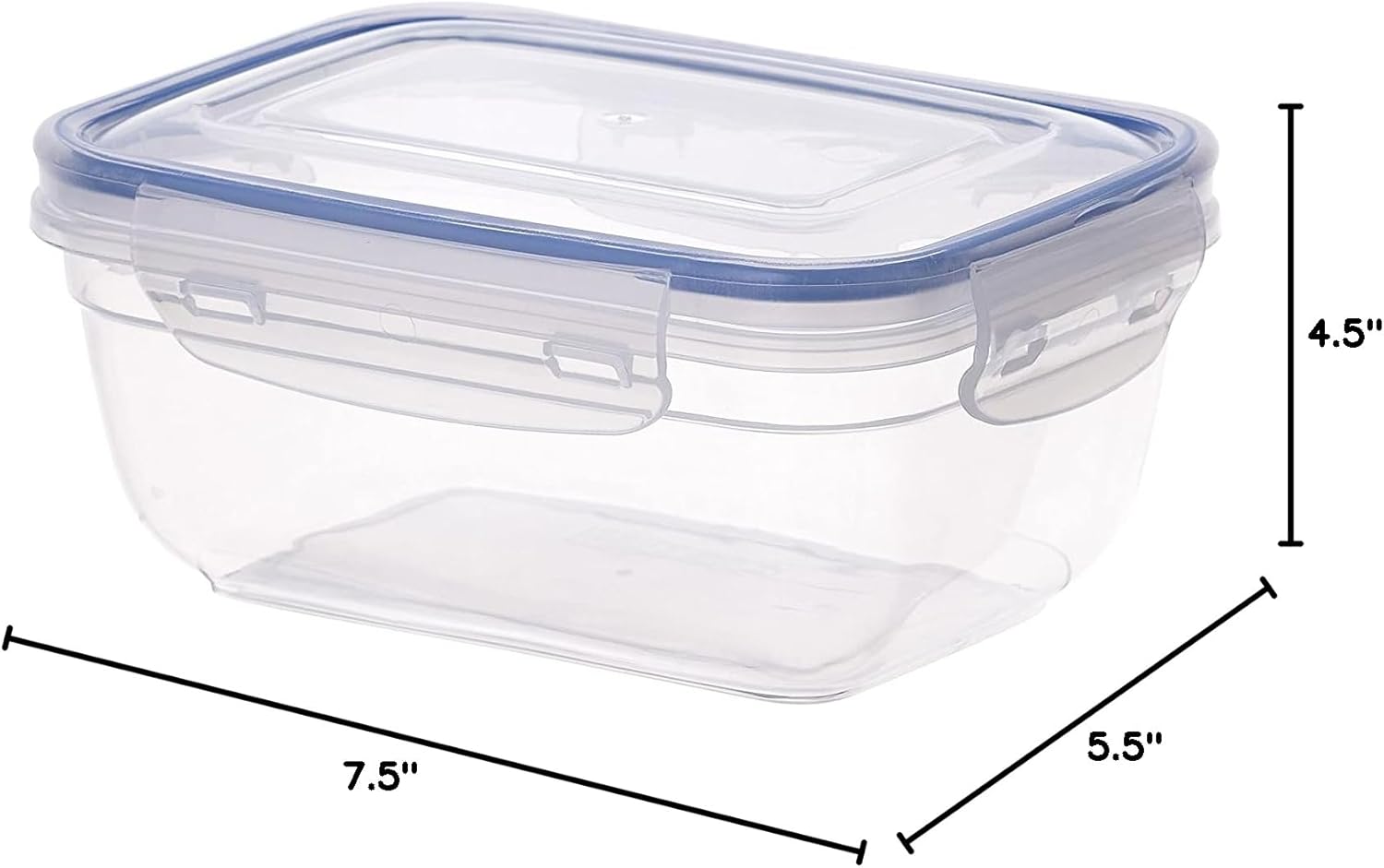 Superio Food Storage Containers - Airtight Leak-Proof Meal Prep Set of 3 | BPA-Free, Microwave & Freezer Safe