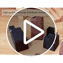 Adjustable Bed Risers 4 Inch Heavy Duty Furniture Risers with Screw Clamp