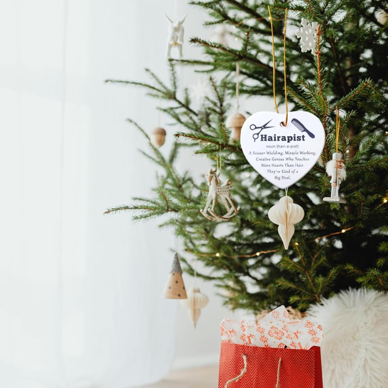 Hairapist B Christmas Ornament — Hair Stylist Gift for Daughter Boyfriend Ya0zeio