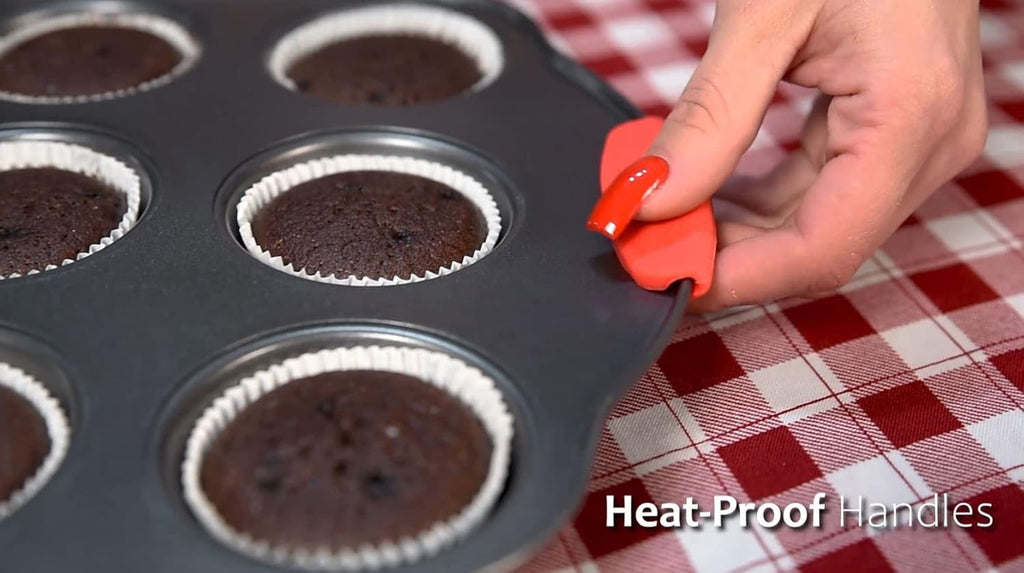 Skiennix 15-Piece Premium Baking Pan Set - Nonstick Bakeware, BPA-Free, Includes Muffin & Cake Pans | Black Kitchen Utensils