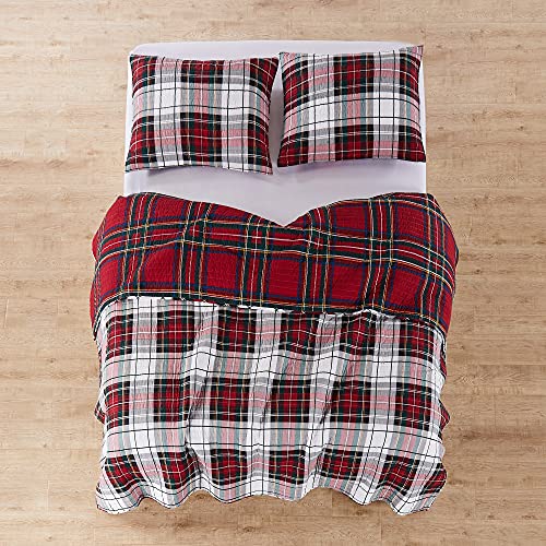 Spencer Plaid Quilt - King Size - Reversible Christmas Tartan