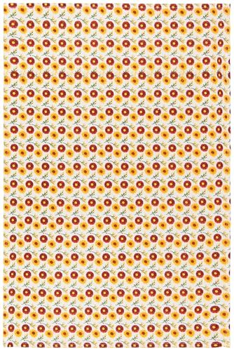 Sunflower Floursack Kitchen Towels, 100% Cotton, 20x30 Inch, 3-Piece Set