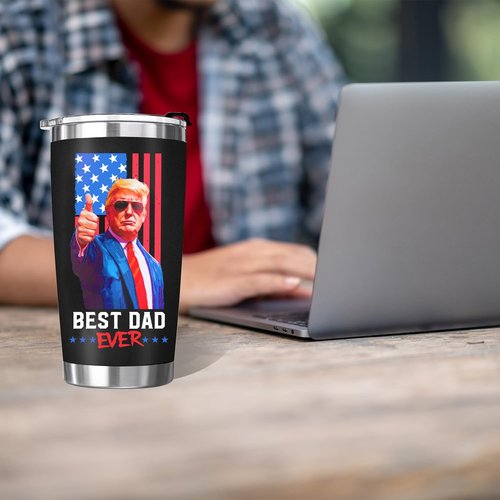 ForGreetMe Gifts for Dad from Daughter Son - Dads Birthday Gifts Ideas, Best Dad Ever Gift, Perfect for Fathers Day, Birthday, Christmas - 20oz Coffee Cup Mug Tumbler