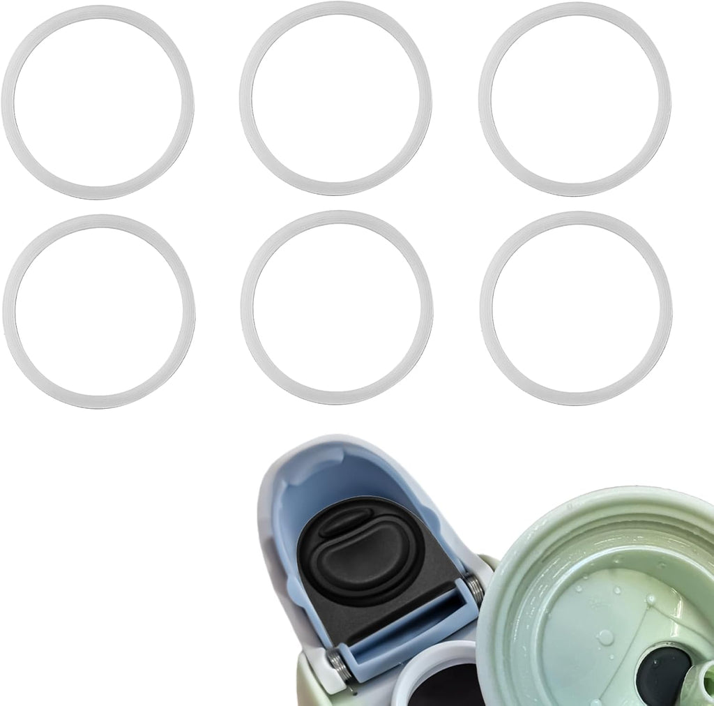Owala | 6-Pack Silicone Replacement Gaskets for Water Bottles - Durable Lid Seal Accessories
