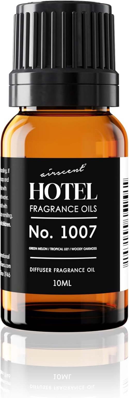 AirScent Hotel Diffuser Oil No. 1007 - Green Melon, Tropical Lily & Oakmoss | Premium Fragrance Oil for Ultrasonic Diffusers - 10 mL