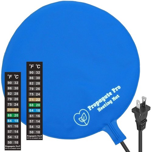 Brewing & Fermentation Heat Pad for Homebrew Beer & Wine Fermenting 120VAC 12 or 25 Watt Heating Mat: Safe for Plastic/Glass Carboy & Bucket Fermentors Includes Heater Temperature Strip