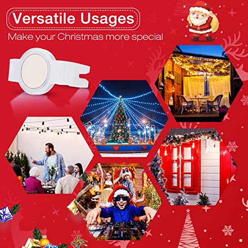 80 Pcs Magnetic Christmas Light Clips for C7 C9 Bulbs - Outdoor Holiday Decor