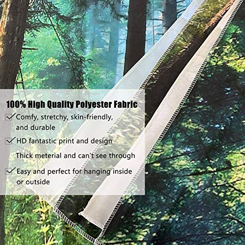 Morning Forest Landscape Tapestry - 3D Printed Wall Hanging Decor (78x60 in)
